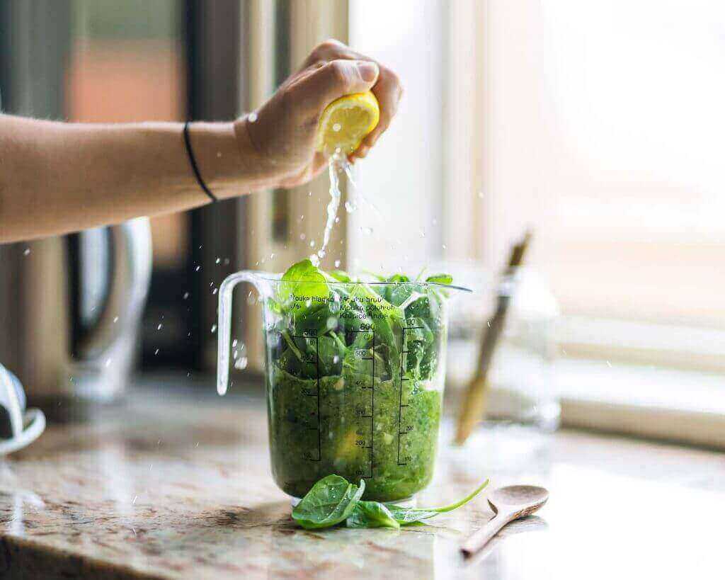 green vegetables smoothie