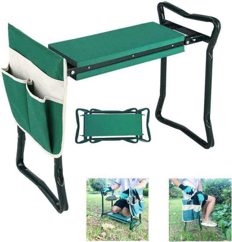 BESTHLS Garden Kneeler and Seat - Heavy Duty Folding Stool for Gardening, Protects Knees and Back, Supports up to 330 lbs - Great Gift for Gardeners
