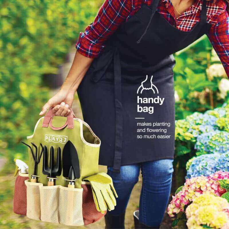 complete garden tool kit comes with bag gloves review