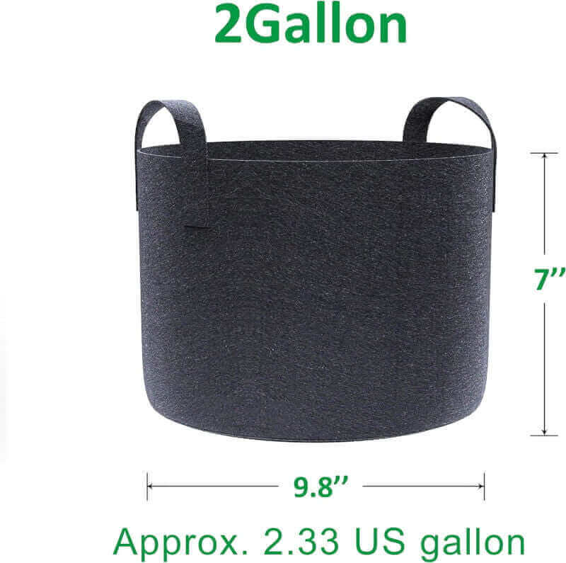 Gardzen 20-Pack 5 Gallon Grow Bags, Aeration Fabric Pots with Handles