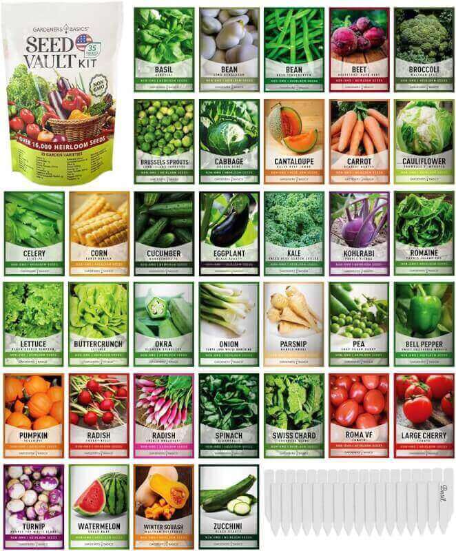 survival vegetable seeds garden kit review