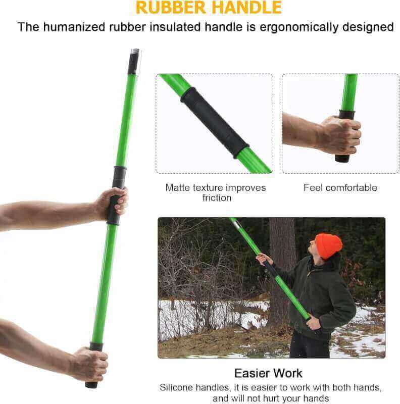 26 Feet Tree Pole Pruner Manual Branches Trimmer Tree Branch Garden Tools Loppers Hand Pole Saws Extendable Height