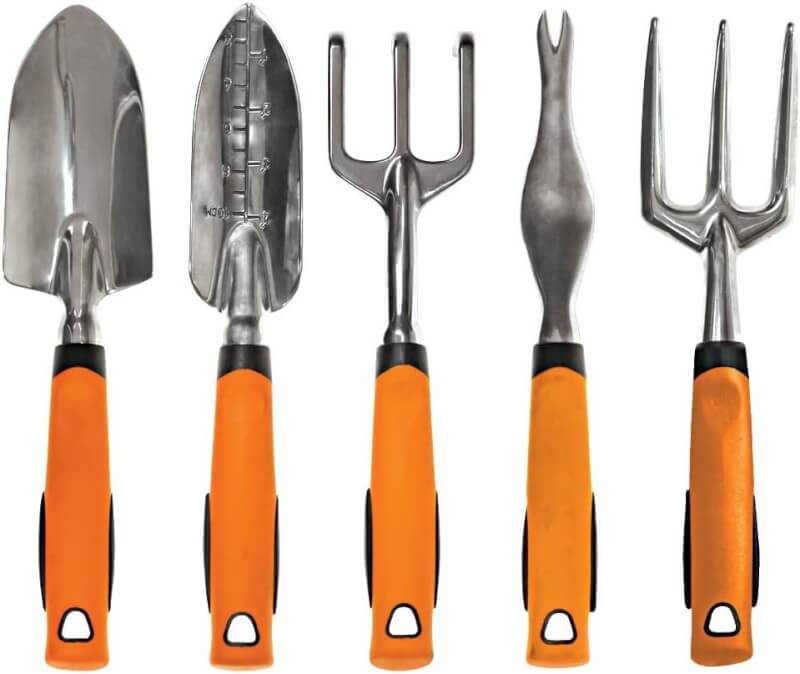 A.M. Leonard Complete Aluminum Gardening Tool Set (5 Tools)