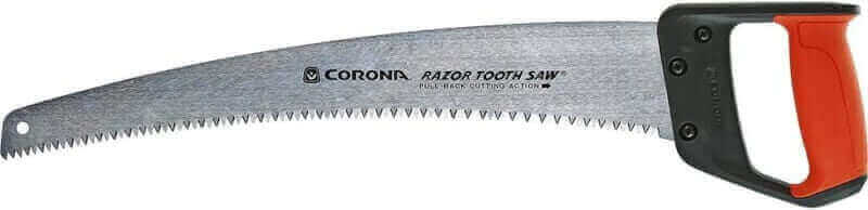 Corona Tools 10-Inch RazorTOOTH Folding Pruning Designed for Single Use | Curved Blade Hand Saw | Cuts Branches Up to 6 in Diameter | RS16150, Red