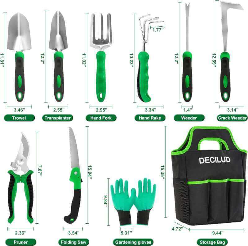 decilud gardening tool set review