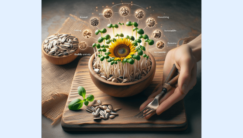 Delicious Organic Sunflower Sprouting Seeds