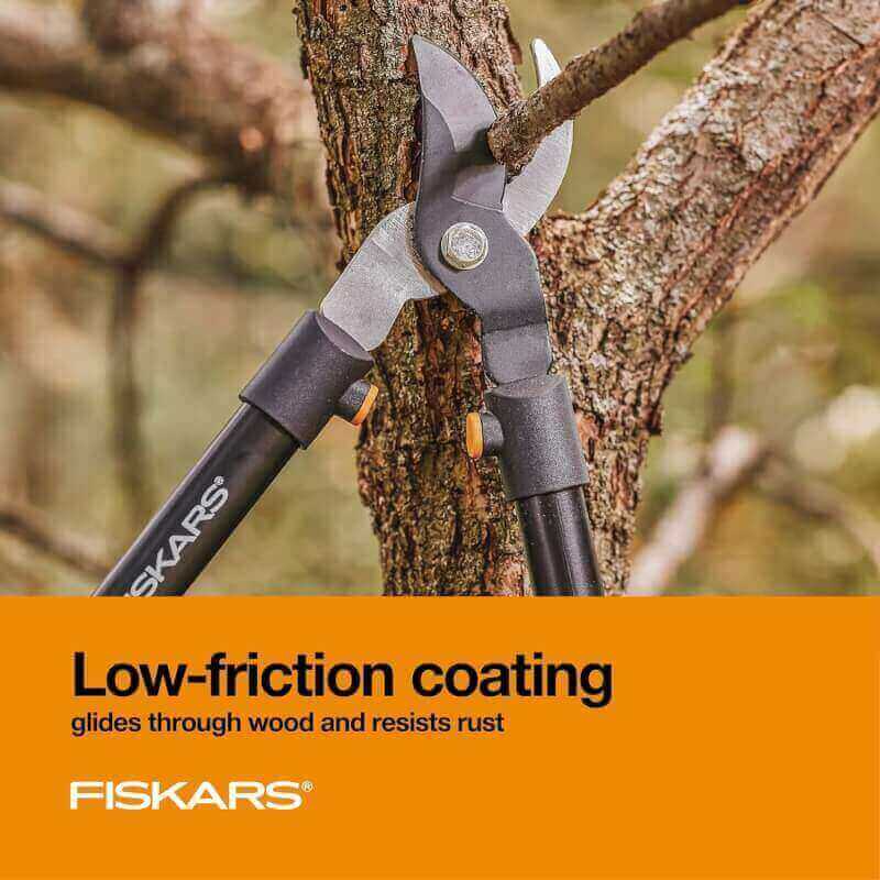 Fiskars 28 Steel Blade Garden Bypass Lopper and Tree Trimmer - Sharp Precision-Ground Steel Blade for Cutting up to 1.5 Diameter