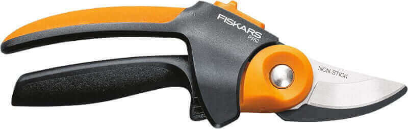 Fiskars PowerGear2 UltraBlade Softgrip Pruner, Black/Orange