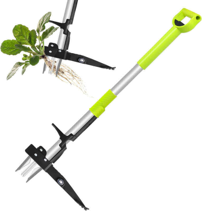 Gardtech Stand Up Weeder Puller, 40-47inch Long Handle Weed Puller, Deluxe 4-Claws Weed Removal Weeding Tool - 2024 Upgraded Heavy Duty Steel Shaft