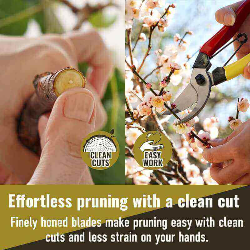 GOUGIRI Japanese Pruning Shears 8” Bypass Pruners Garden Scissors Gardening Tools