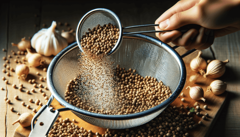 how to clean coriander seeds
