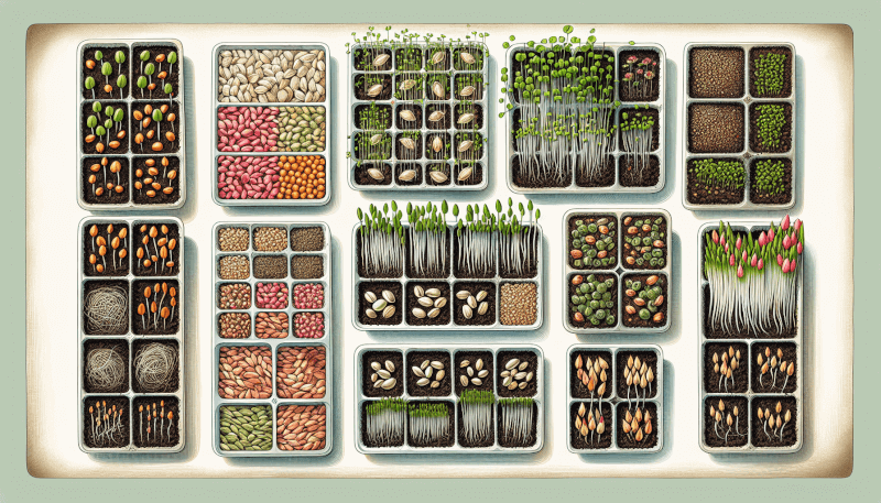 sprouting seeds in trays 4