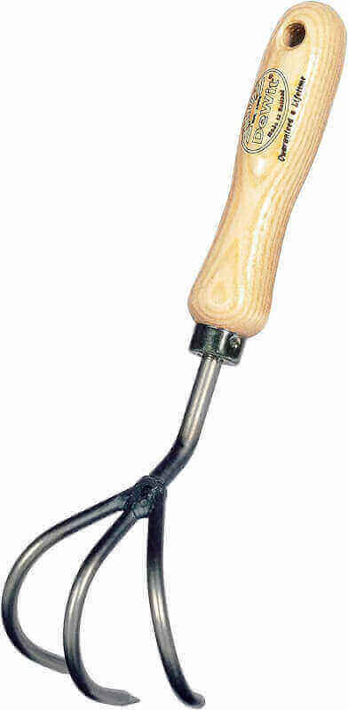 Dewit Forged “Fantastic Four” Hand Fork, Garden Tool for Aerating and Planting, for Gardeners