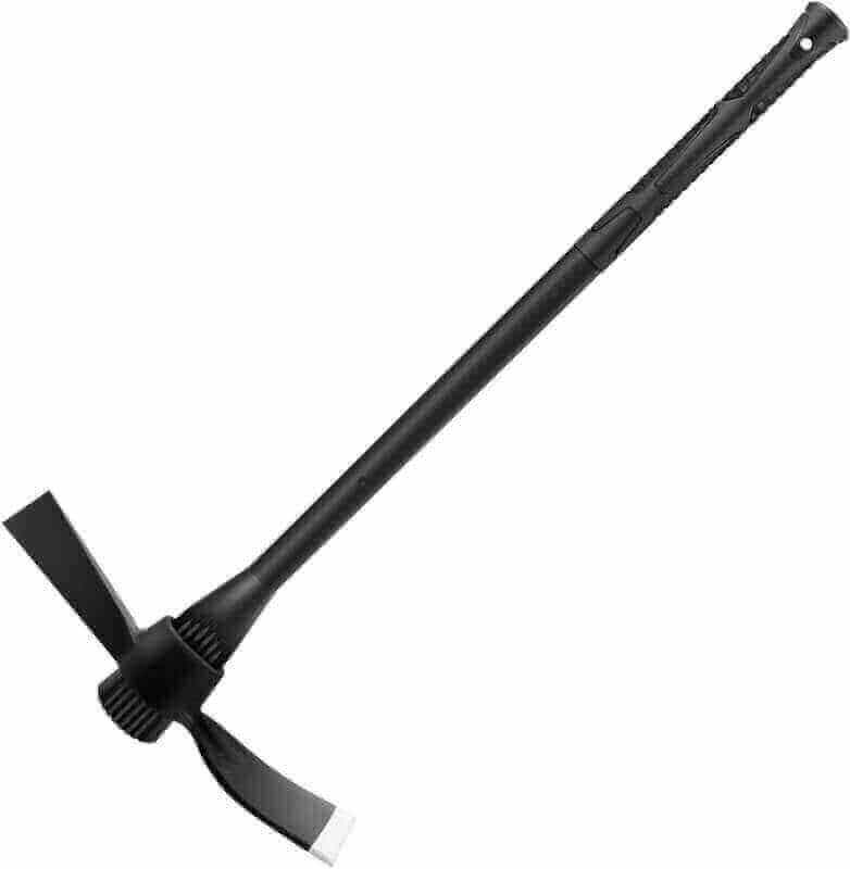 Garden Pick Cutter Mattock, 36 Heavy Duty Pick Axe with Forged Heat Treated Steel Blades Hoe for Weeding, Prying and Chopping, Digging Tool with Fiberglass Handle (5LB-with 36 Fiberglass Handle)