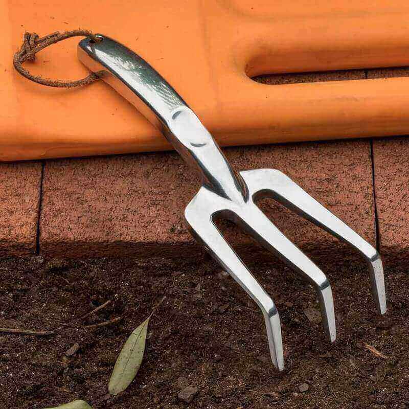 Kings County Tools Trowel, Shovel and Garden Fork Set | Polished Cast-Aluminum | Soil Cultivation Kit | Great for All Ground Conditions | Smooth Handle with Thumb Recess