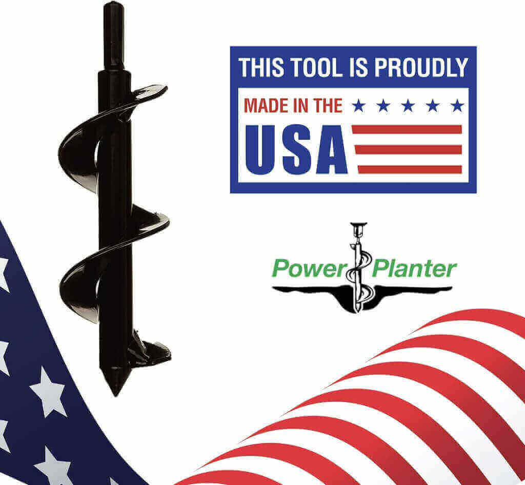 power planter flower planting auger grass plug tool compact auger drill bit for planting flowers grass plugs garden digg 2
