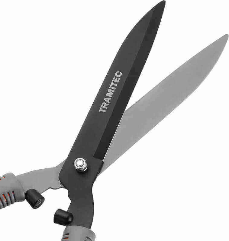 TRAMITEC Garden Hedge Shears, Manual Hedge Clippers for Shaping Shrubs and Trimming Bushes. Hedge Clippers  Shears made with Durable Carbon Steel Blades, Shock-Absorbing Bumpers and Comfort Grips.