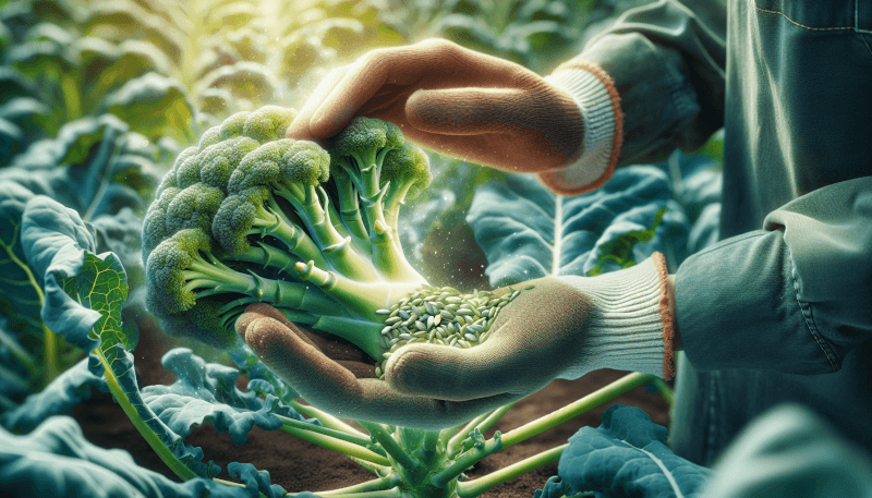 Broccoli Seeds Harvesting