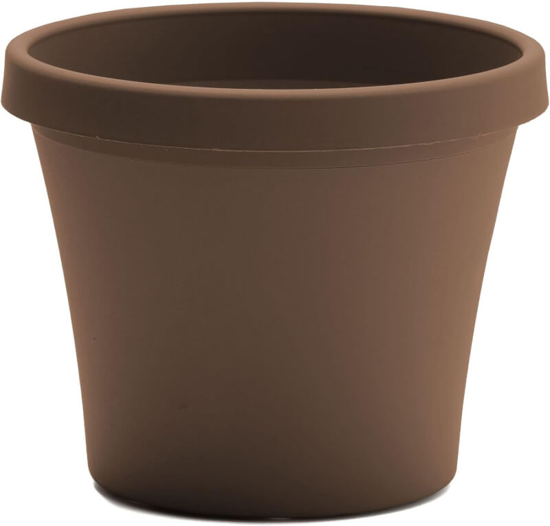 Bloem Terra Pot Planter: 24 - Charcoal Gray - Durable Resin Pot, for Indoor and Outdoor Use, Gardening, 16 Gallon Capacity, Saucer Sold Separately