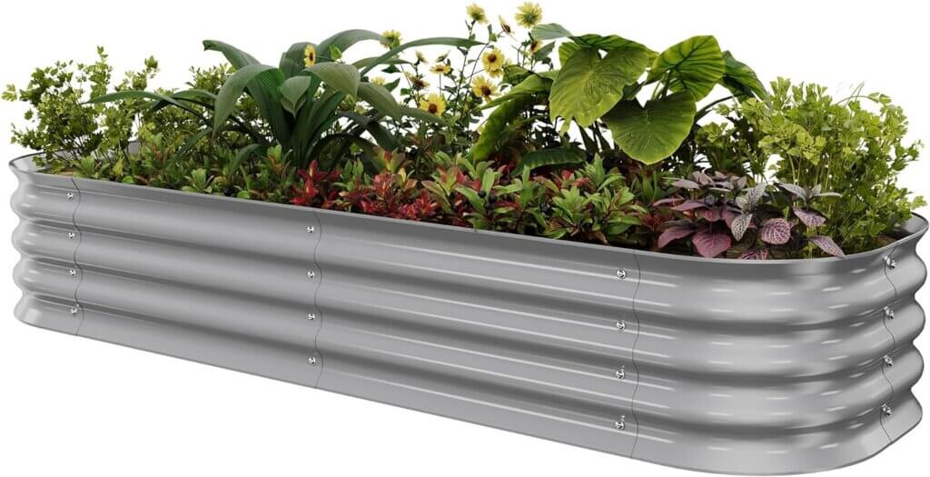 metal raised planter bed review