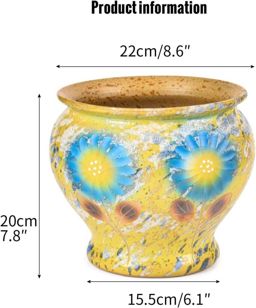 sungmor ceramic hand painted succulent flower pots review