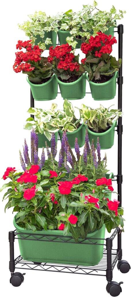 watex mobile green wall single frame spring bouquet bpa free planters